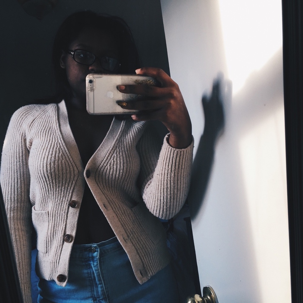 {GAP} Cream Long Sleeve Button Down Cardigan